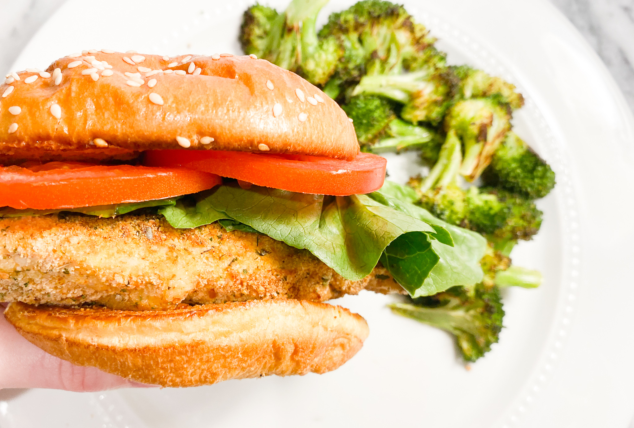 Easy Air Fryer Crispy Chicken Sandwich - Food With Sera